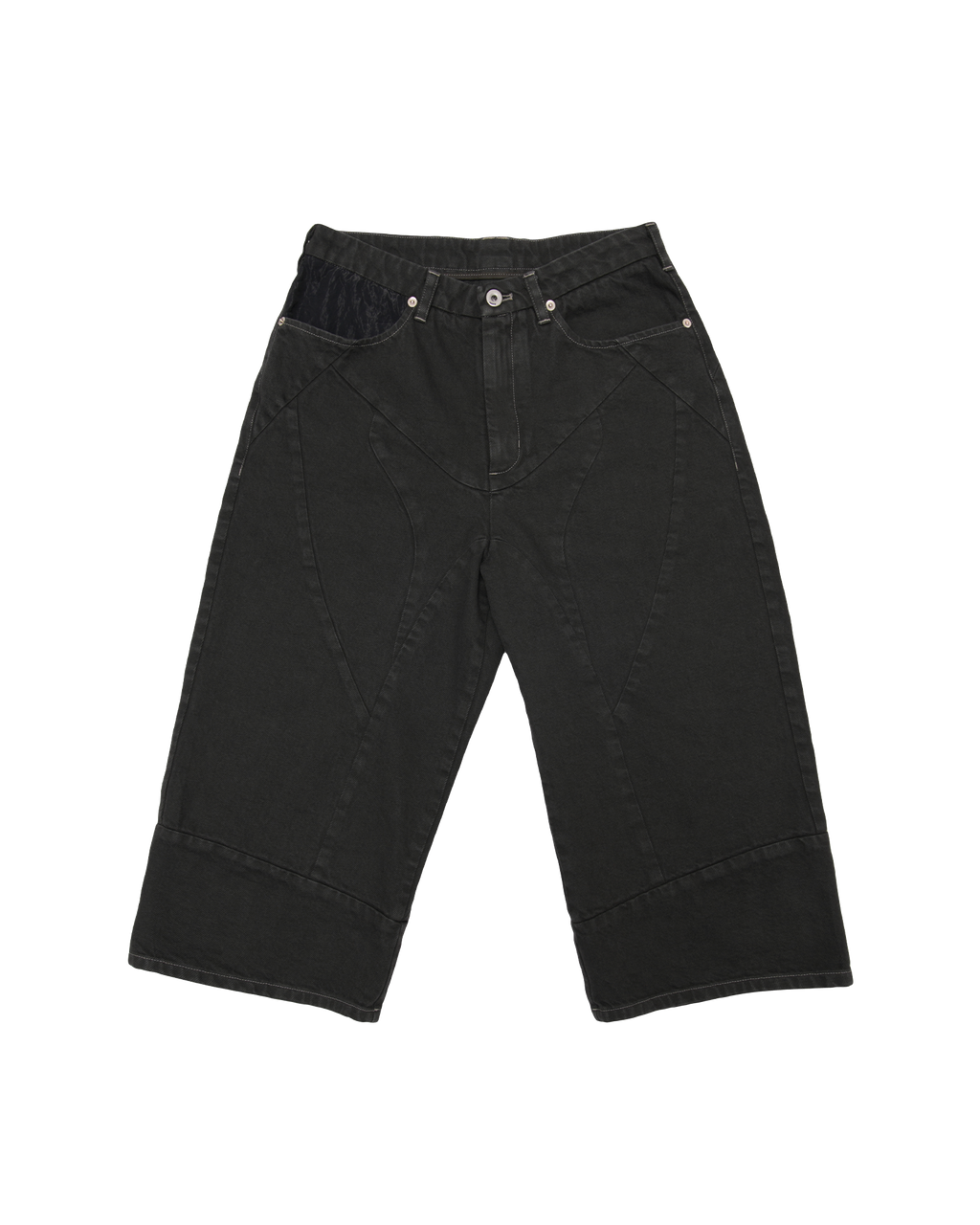 Denim Enduro Cropped Pants washed black