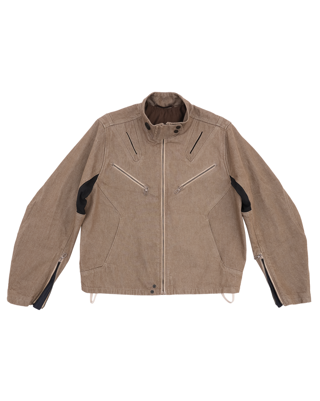Denim Moto Jacket washed sand