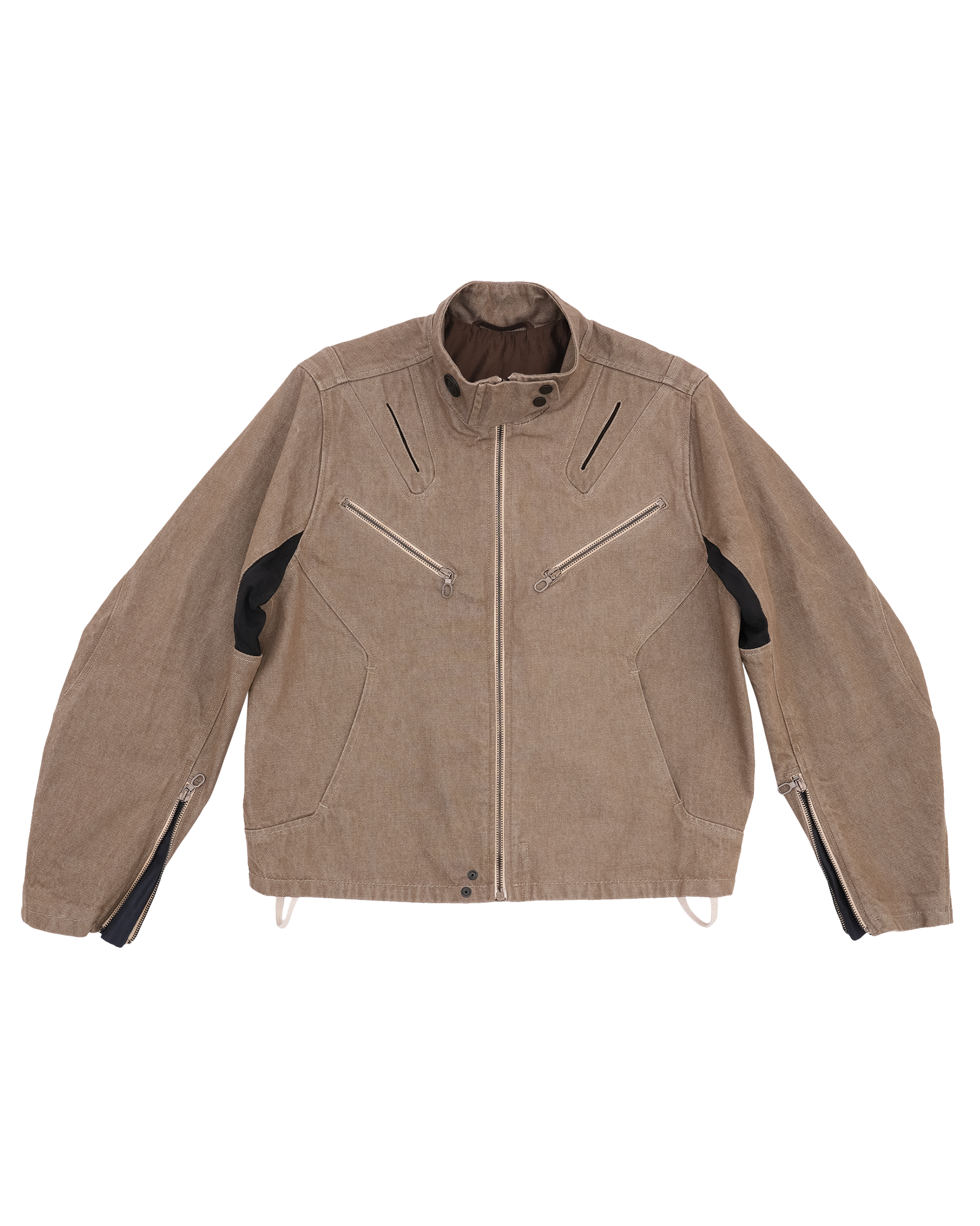 Denim Moto Jacket washed sand