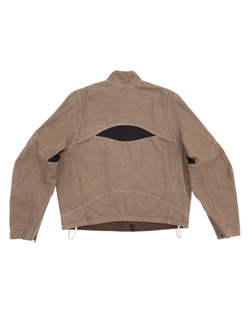 Denim Moto Jacket washed sand