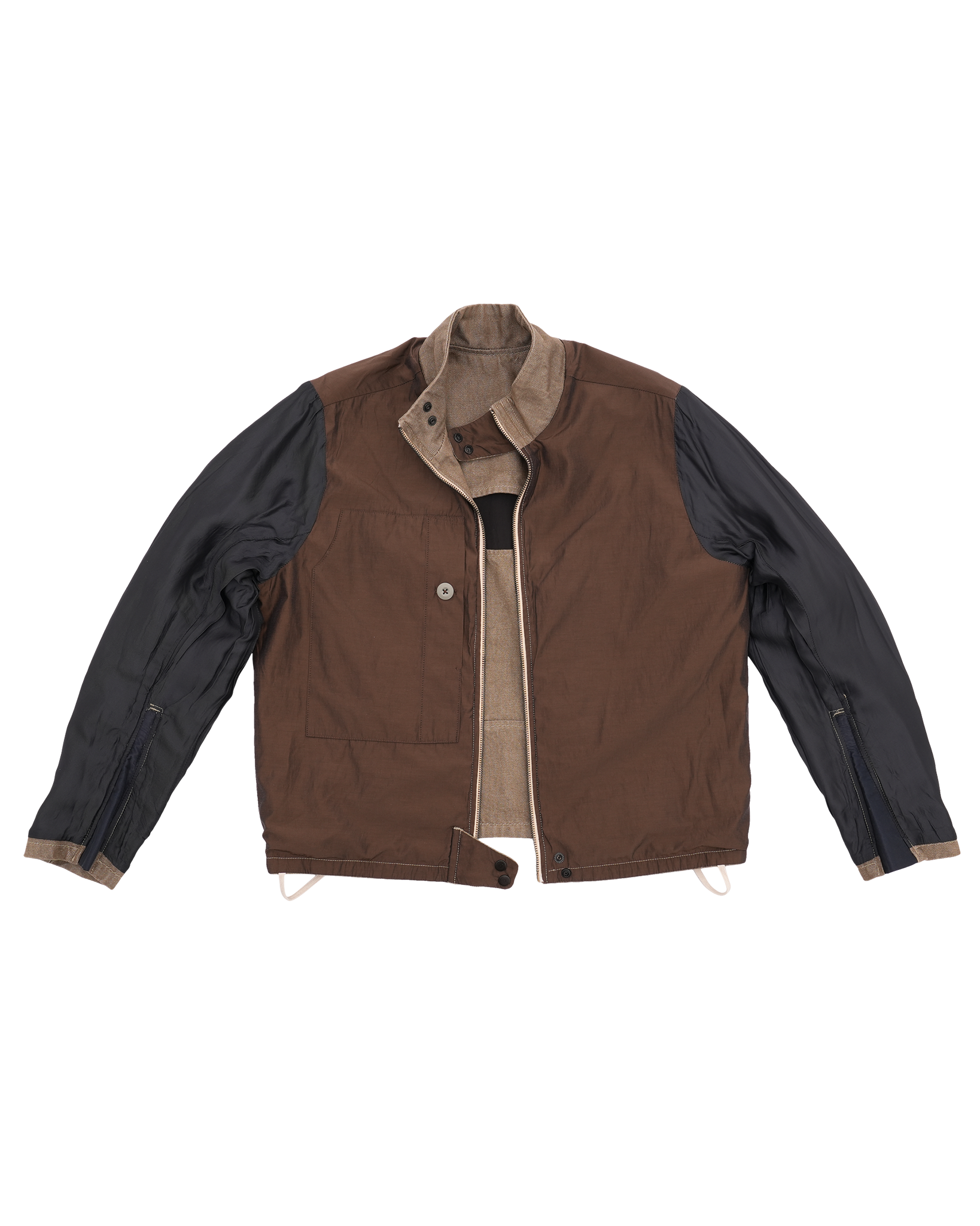 Denim Moto Jacket washed sand