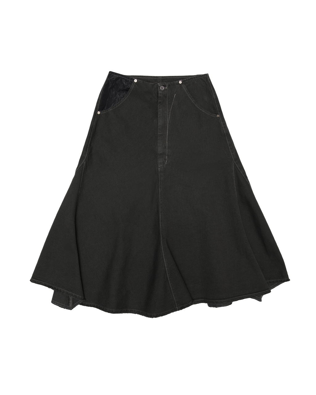 Denim Skirt washed black