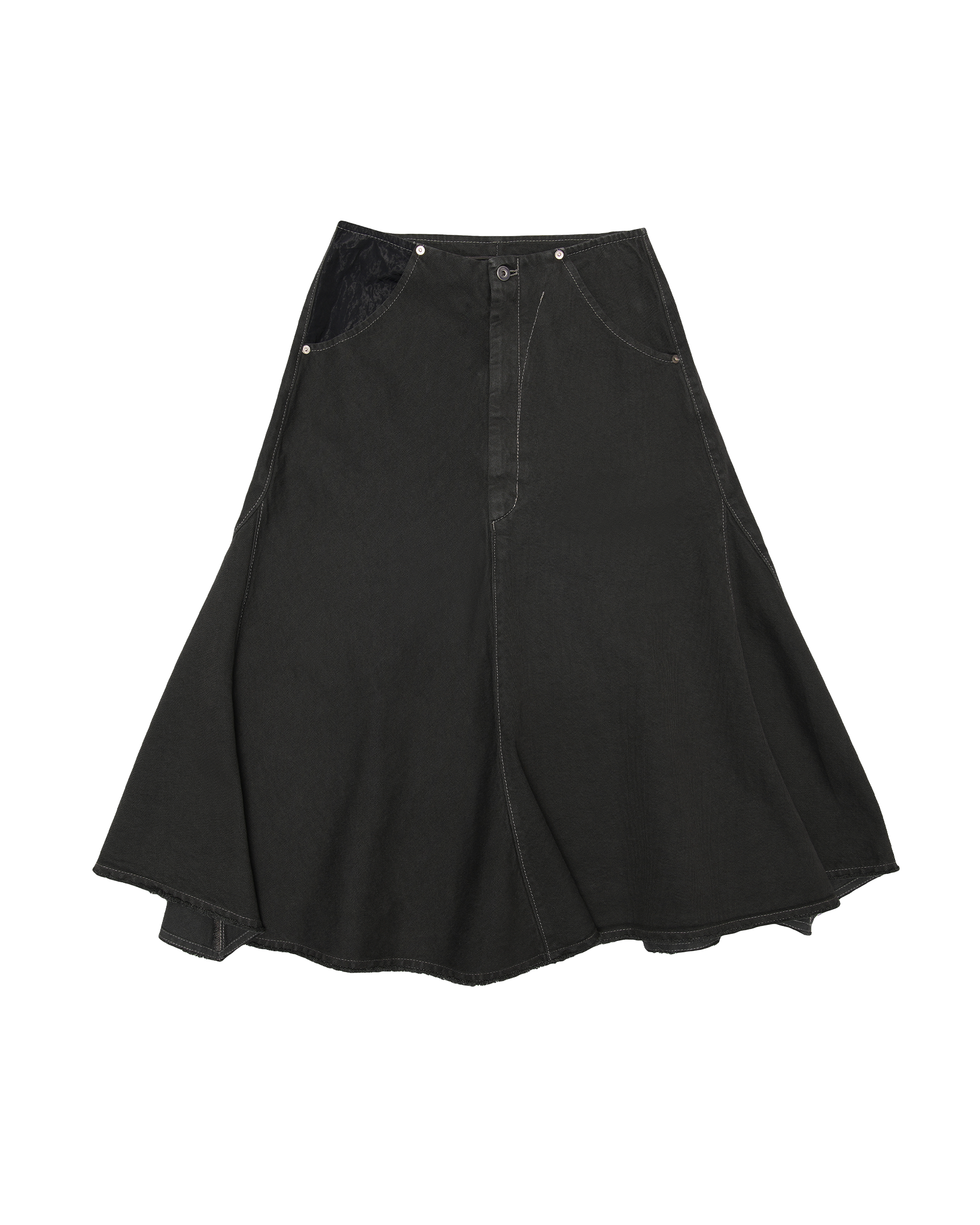 Denim Skirt washed black