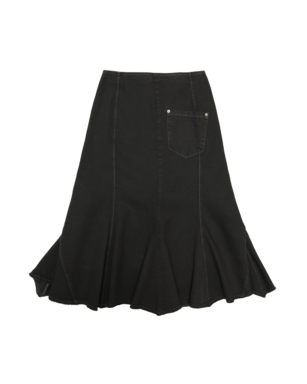 Denim Skirt washed black