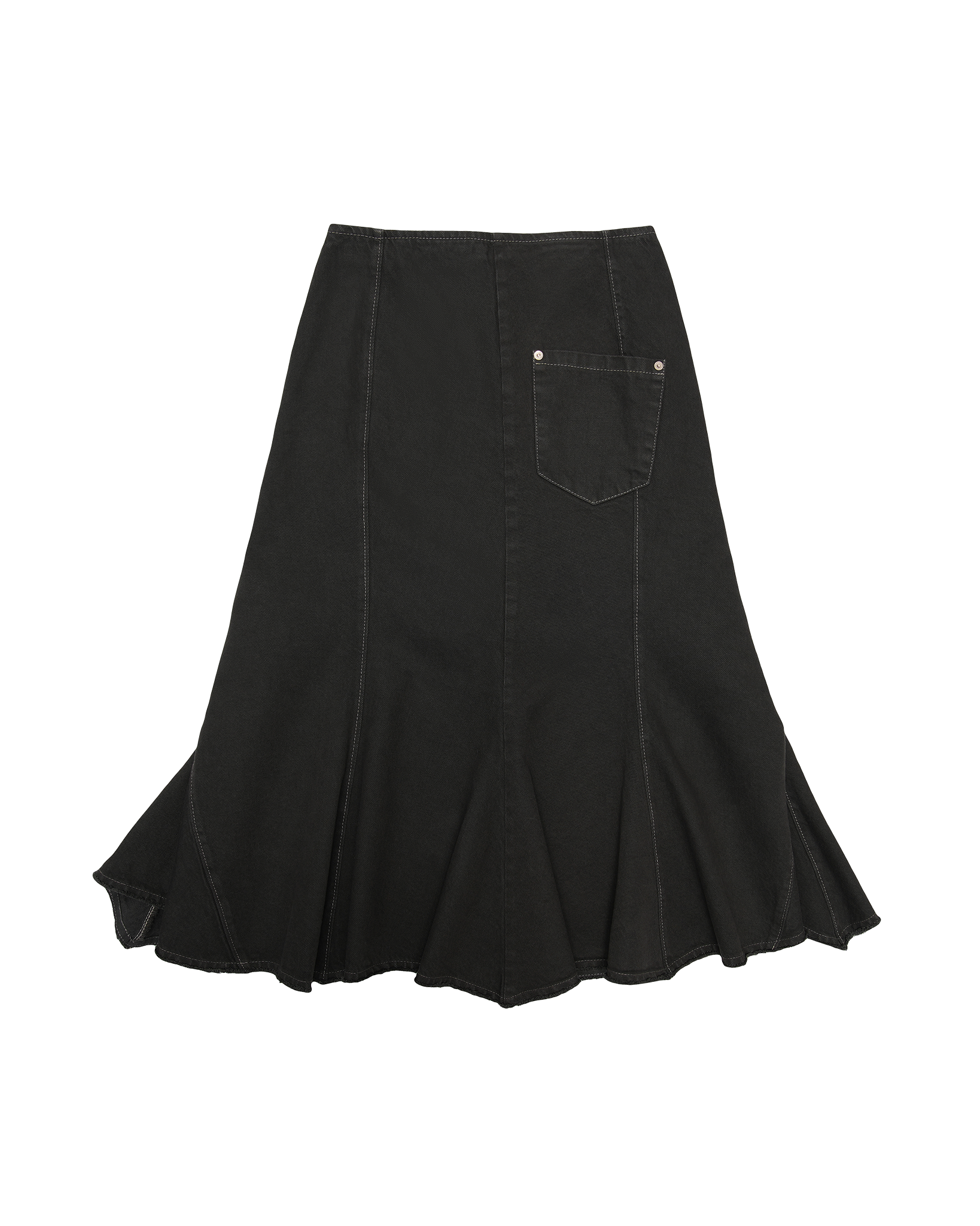 Denim Skirt washed black