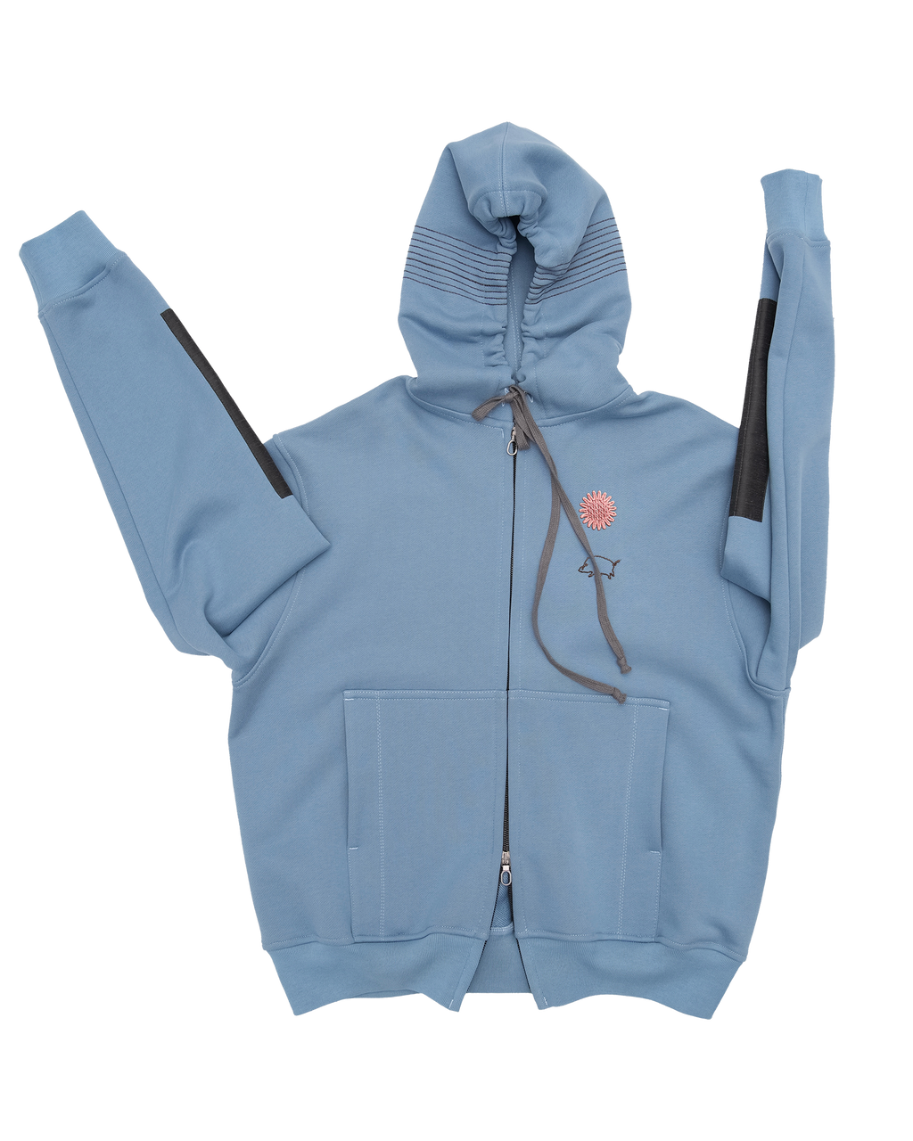 Stripe Hoodie Blue