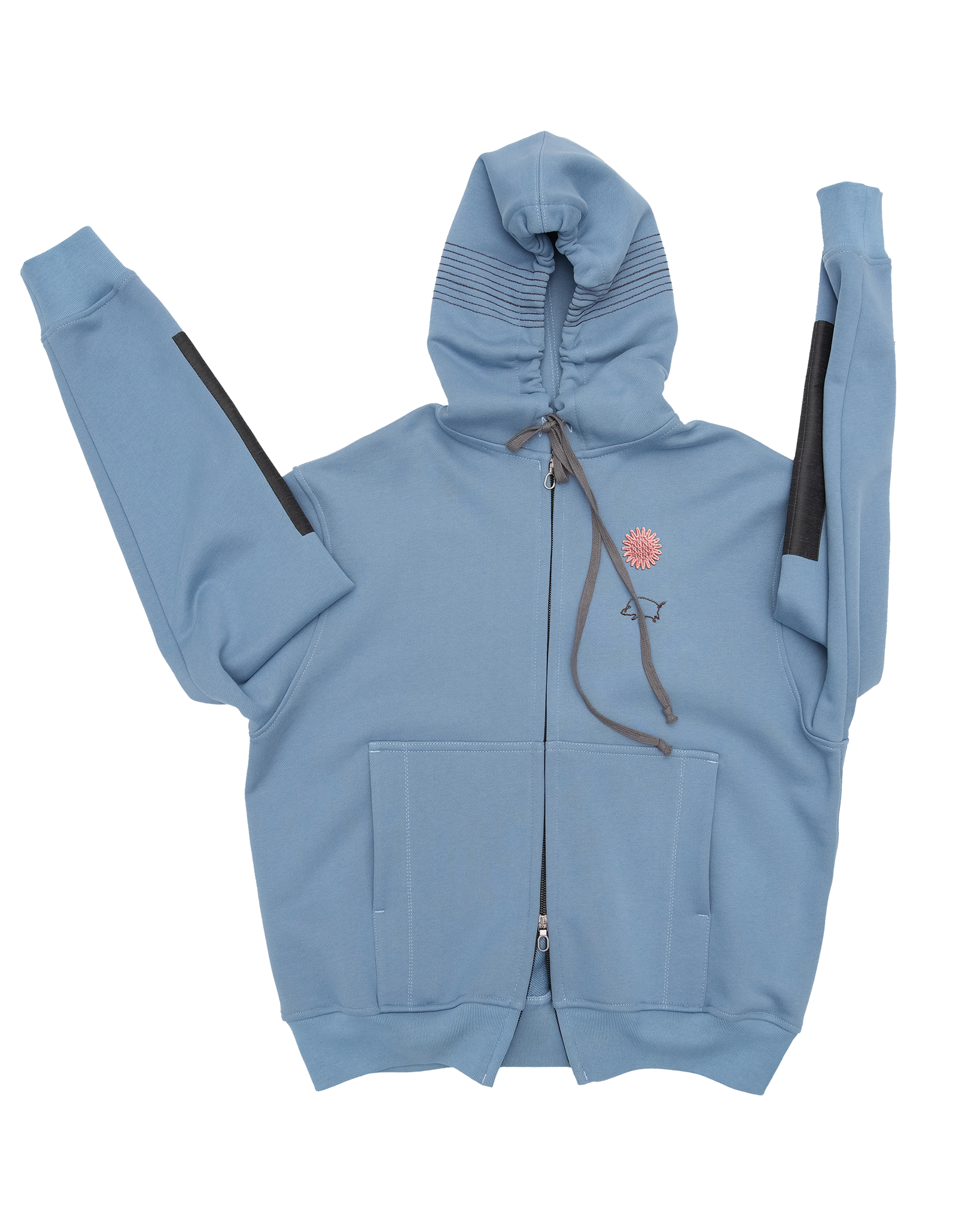 Stripe Hoodie Blue
