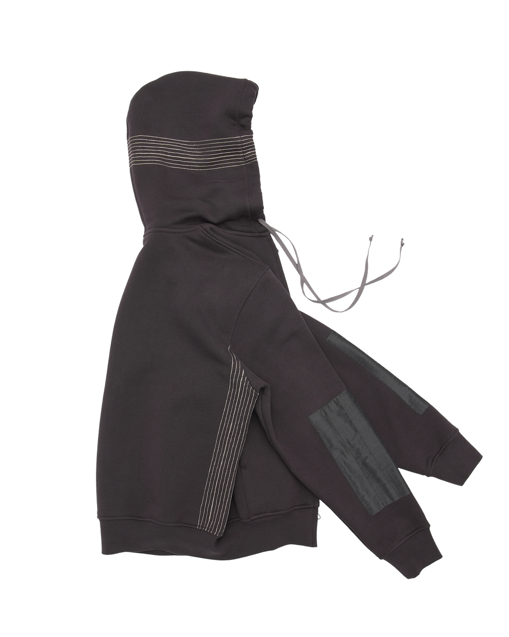 Stripe Hoodie Brown