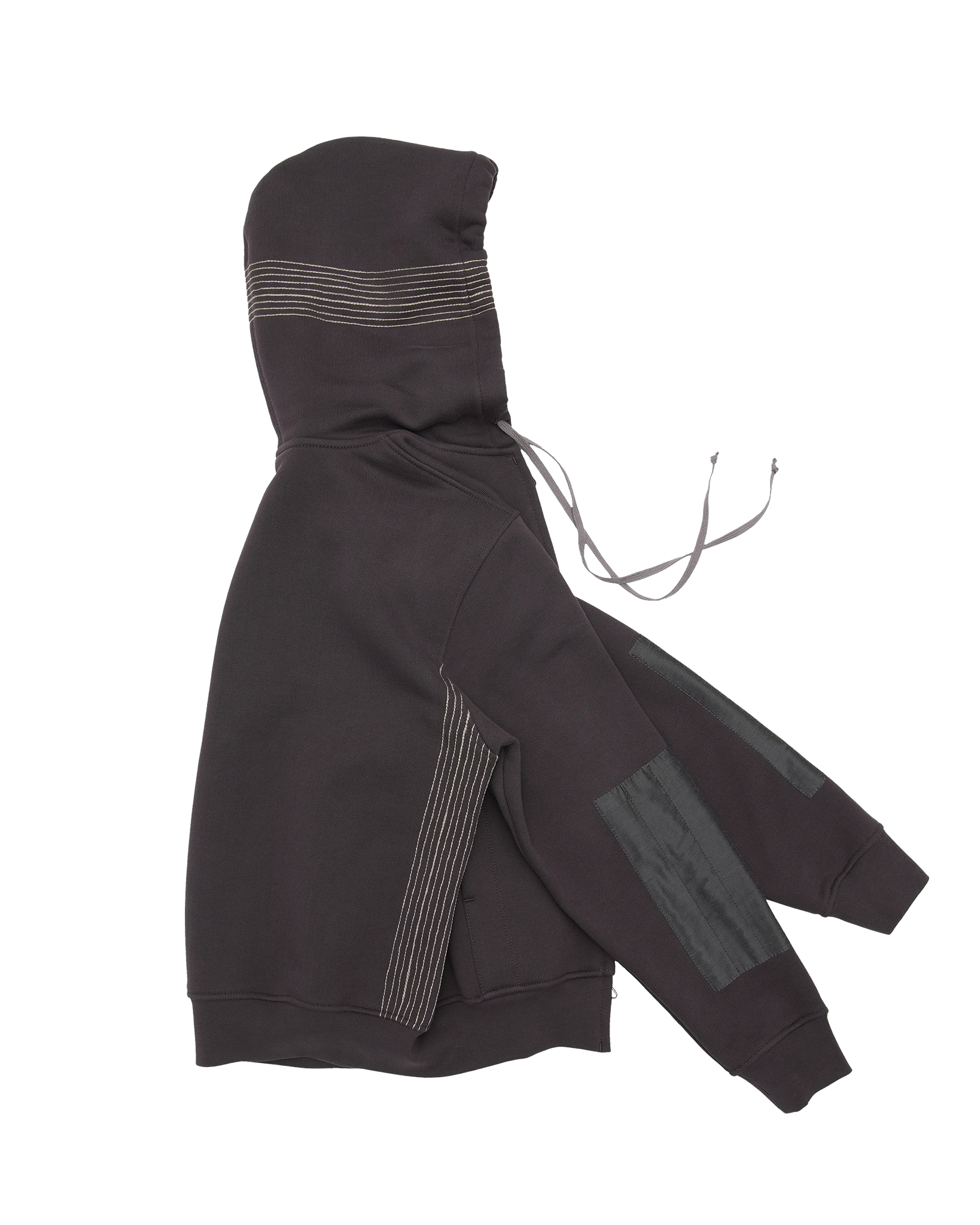 Stripe Hoodie Brown