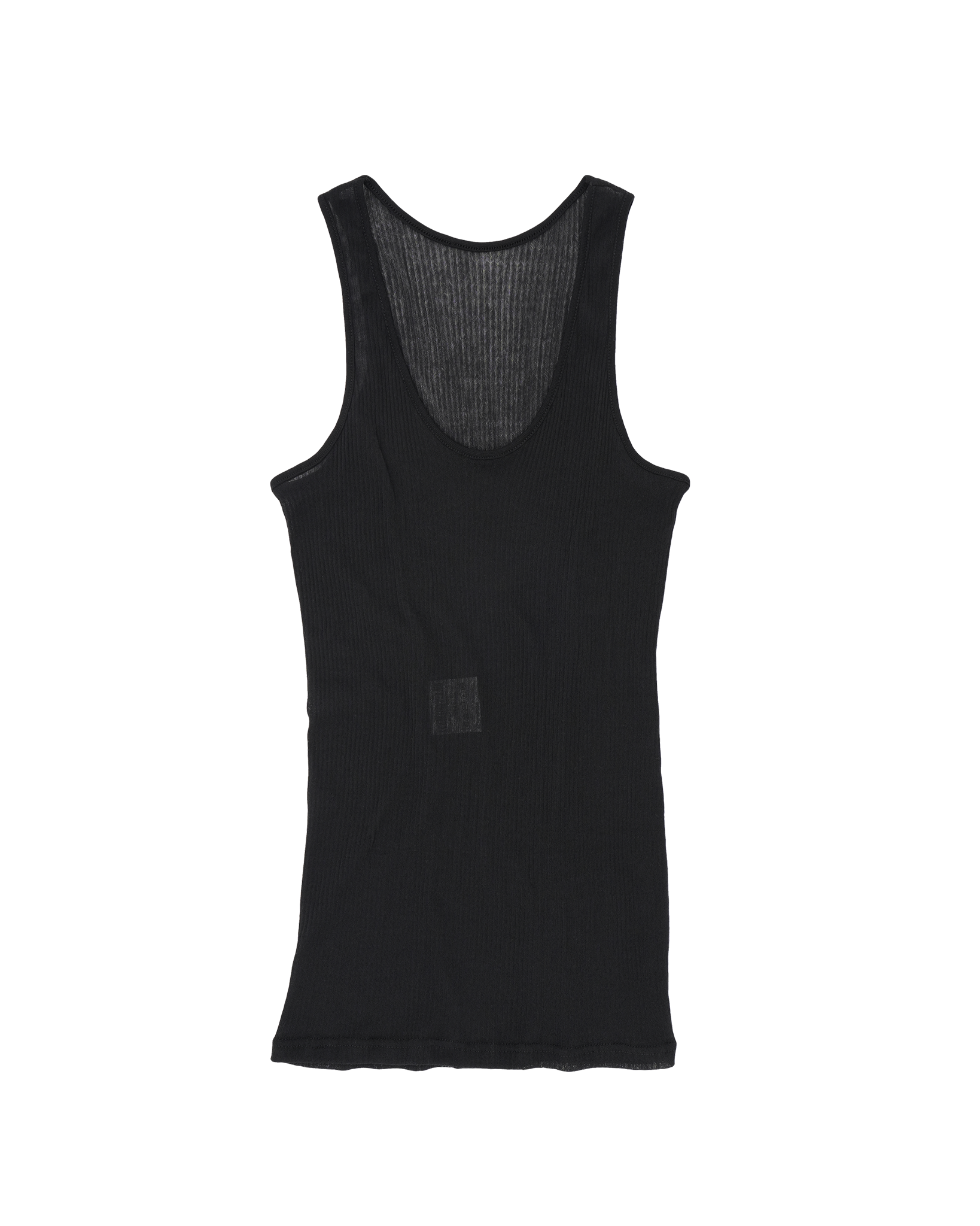 Transparent Tank Top black