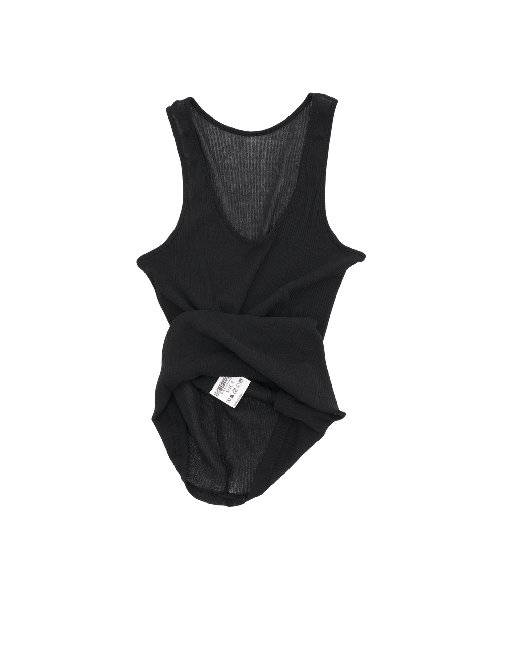 Transparent Tank Top black