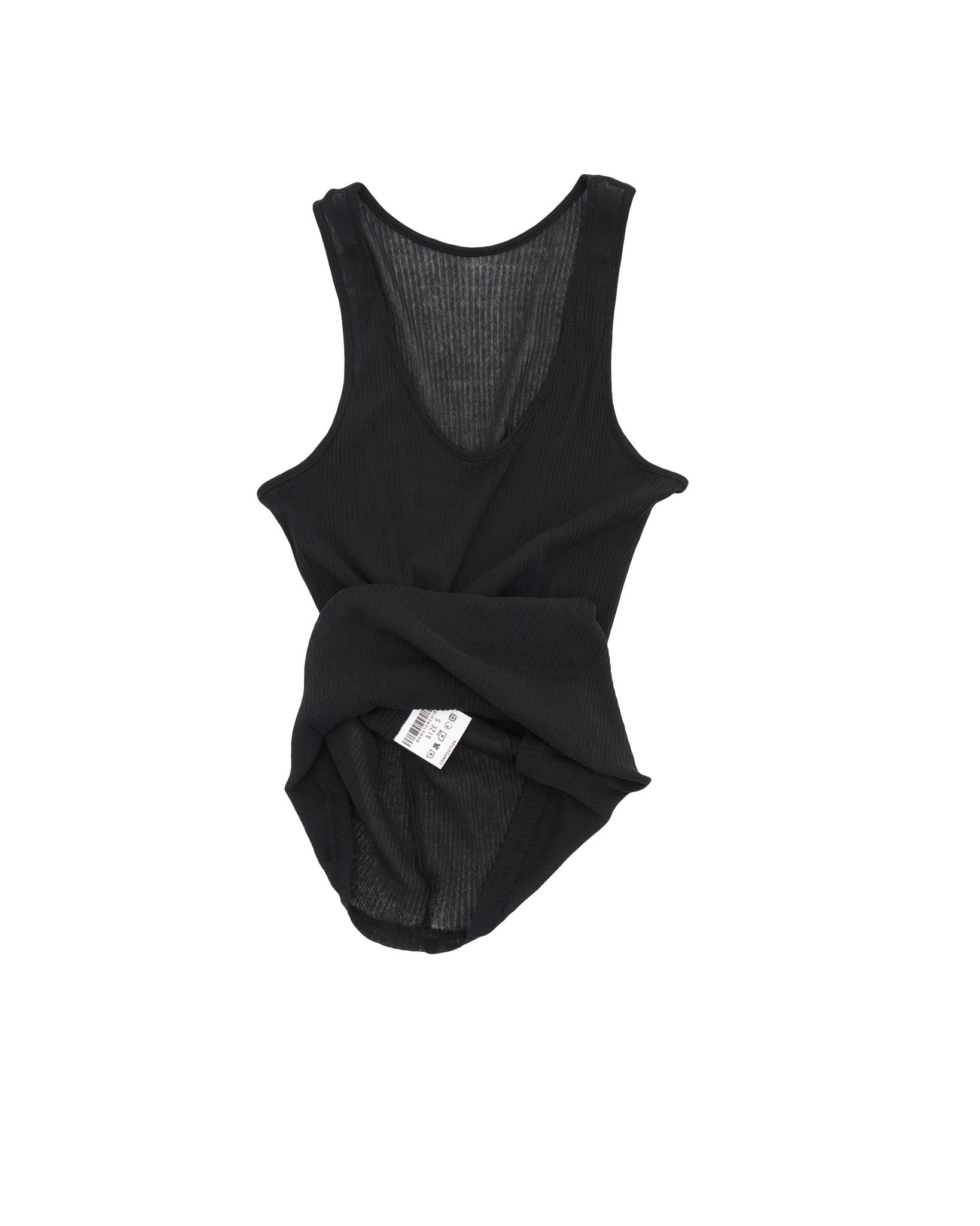 Transparent Tank Top black