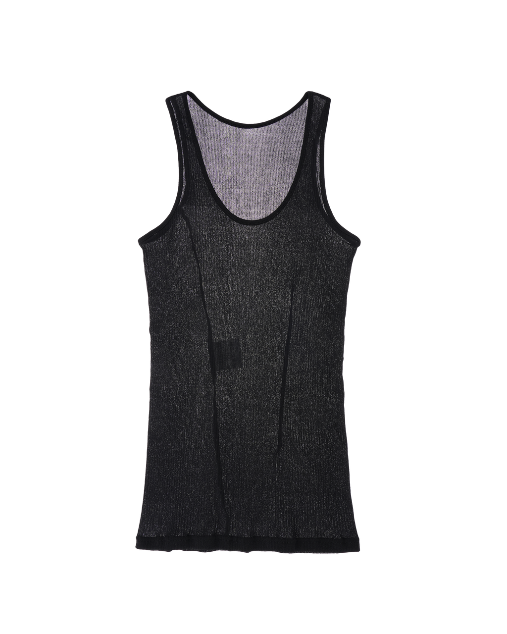 Transparent Tank Top black