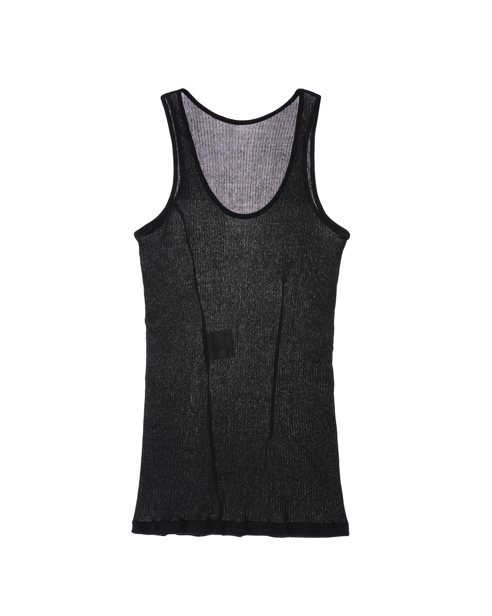 Transparent Tank Top black