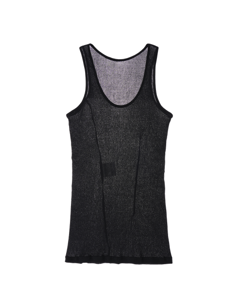 Transparent Tank Top black