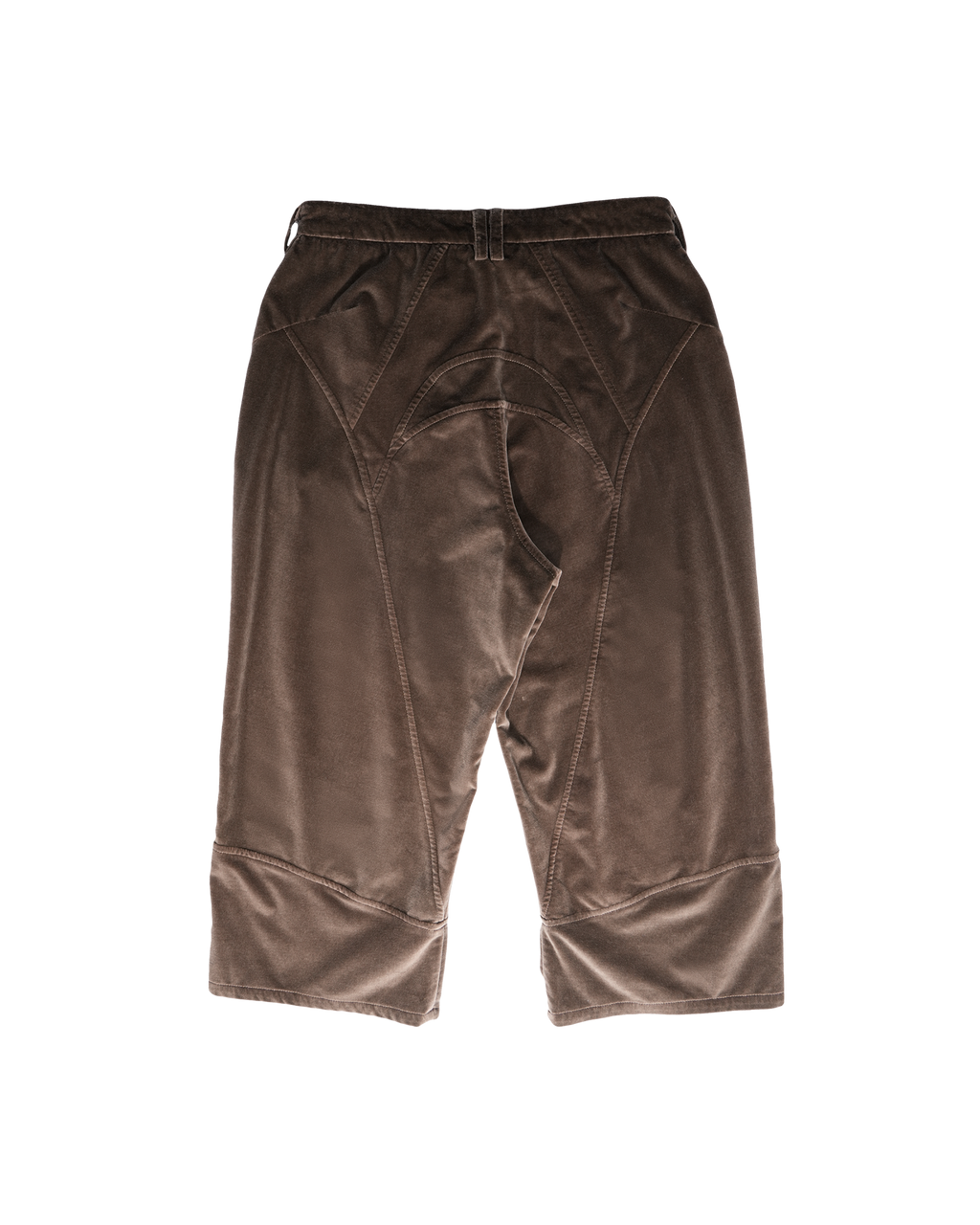 Velvet Cropped Pants brown