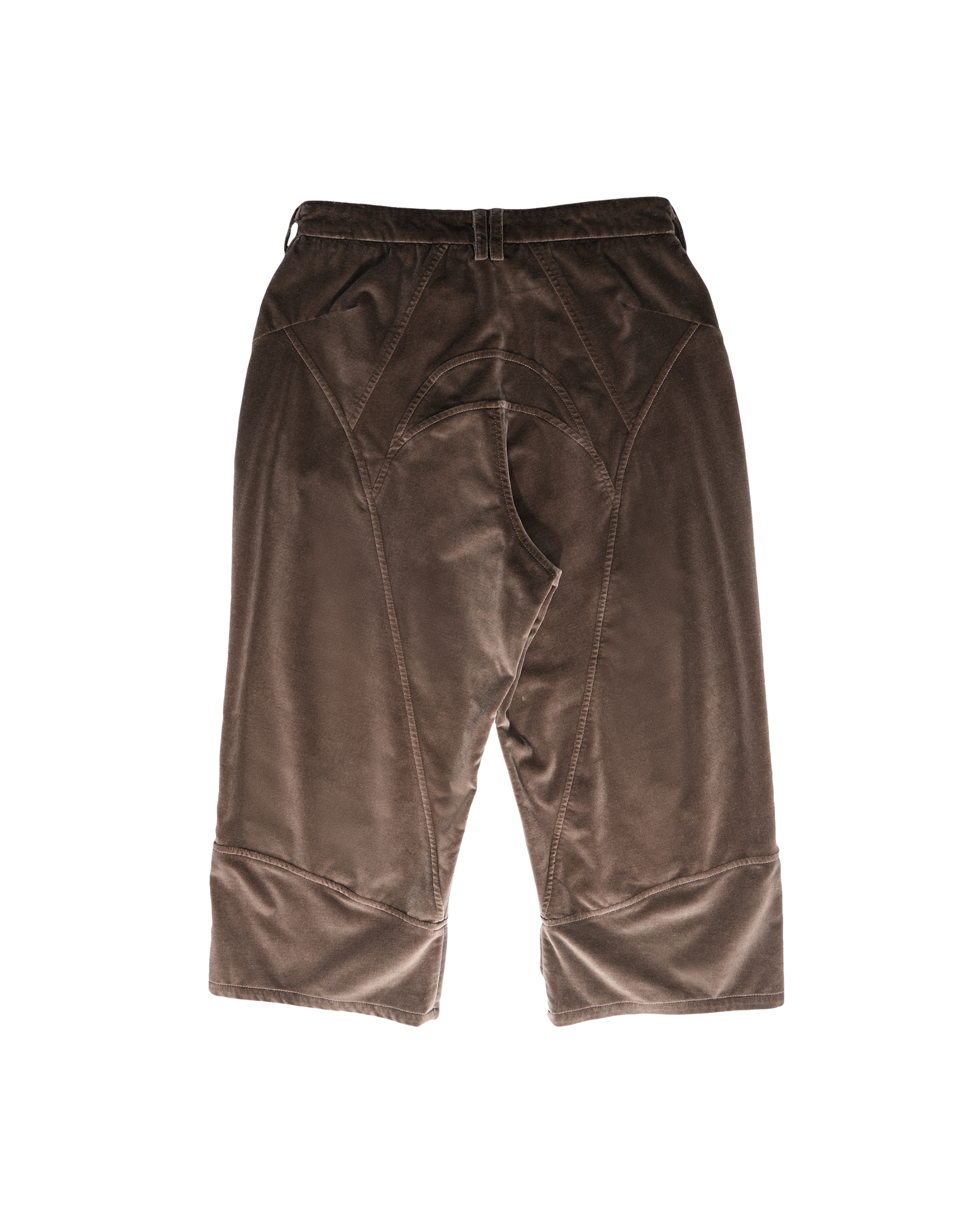 Velvet Cropped Pants brown