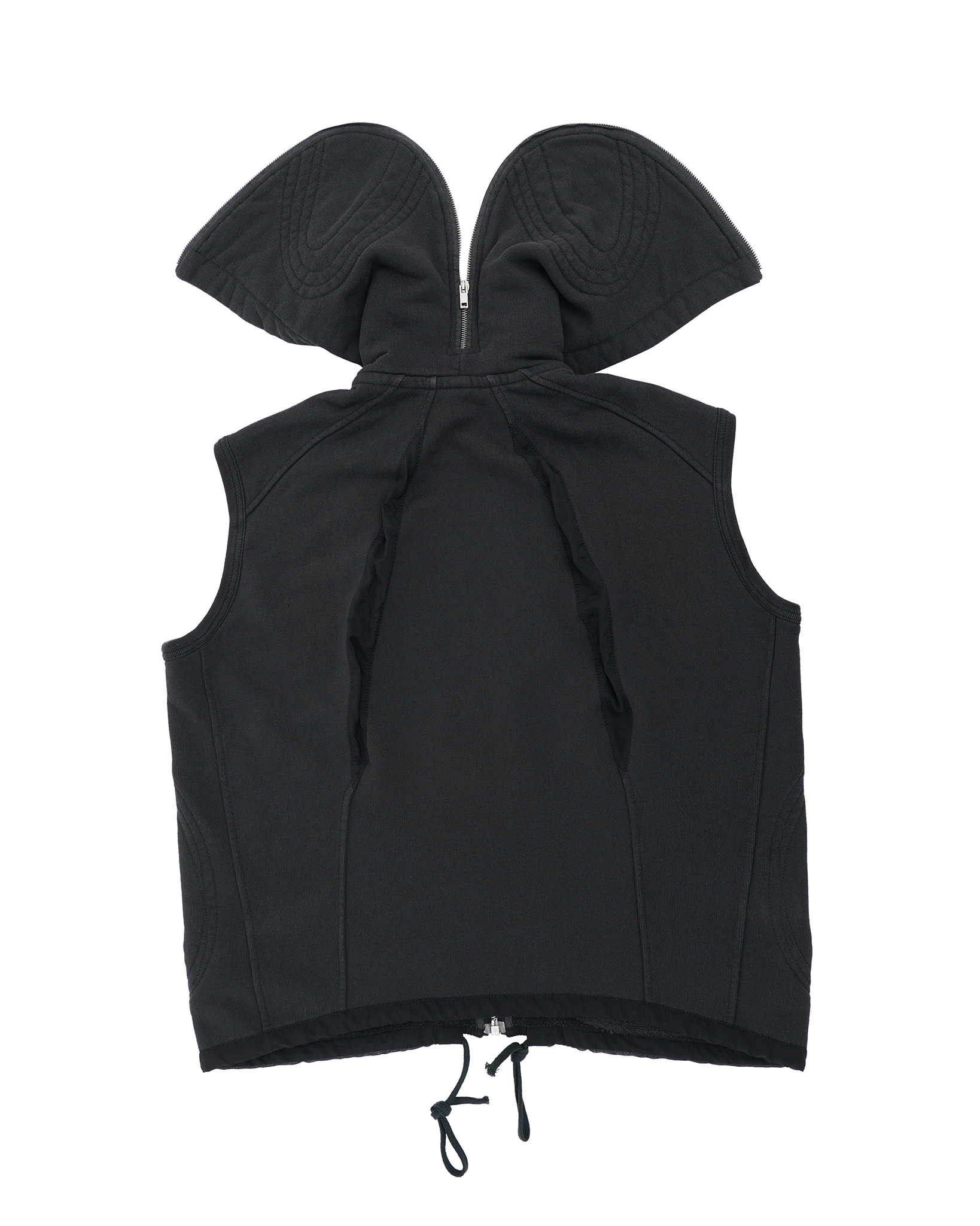 Bean Vest washed black