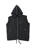 Bean Vest washed black