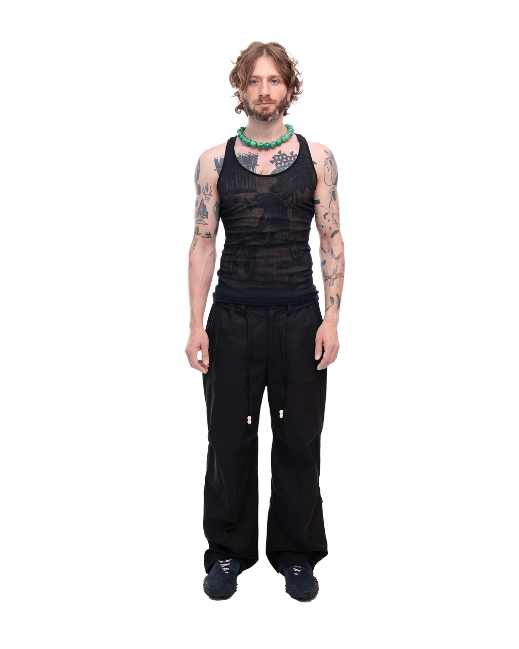 Transparent Tank Top black