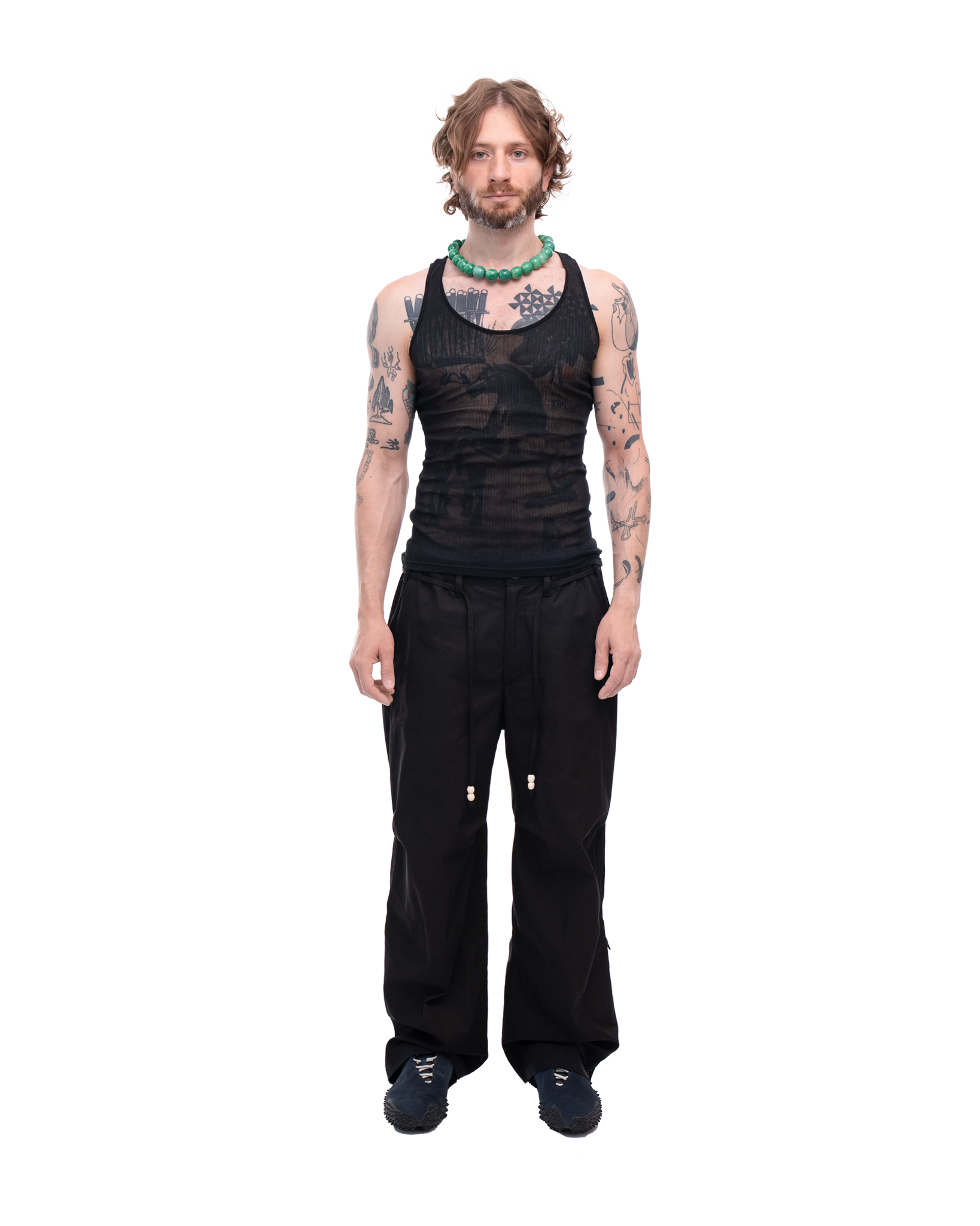 Transparent Tank Top black