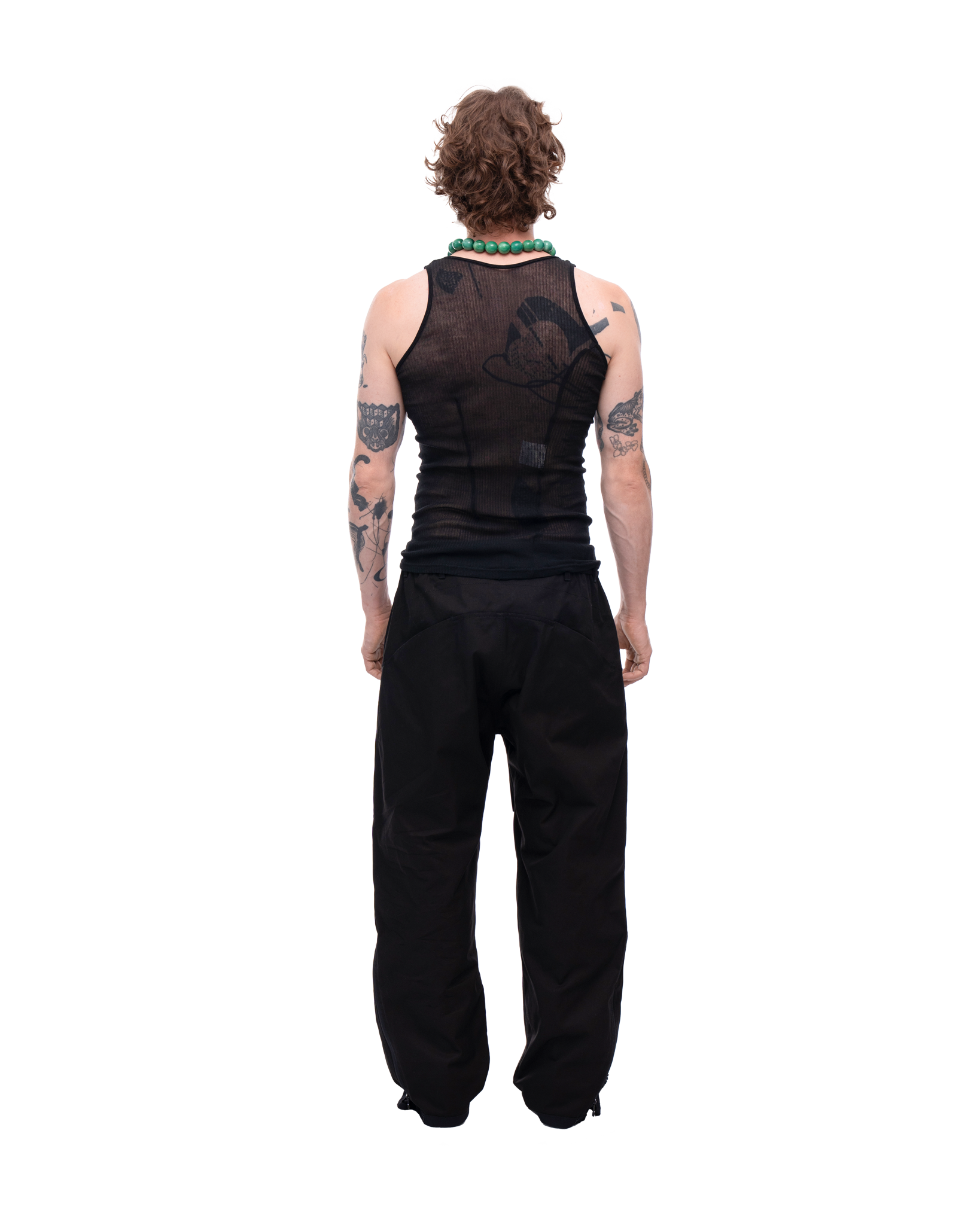 Transparent Tank Top black
