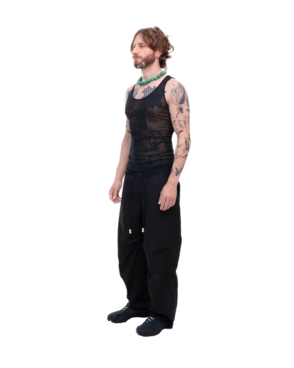 Transparent Tank Top black
